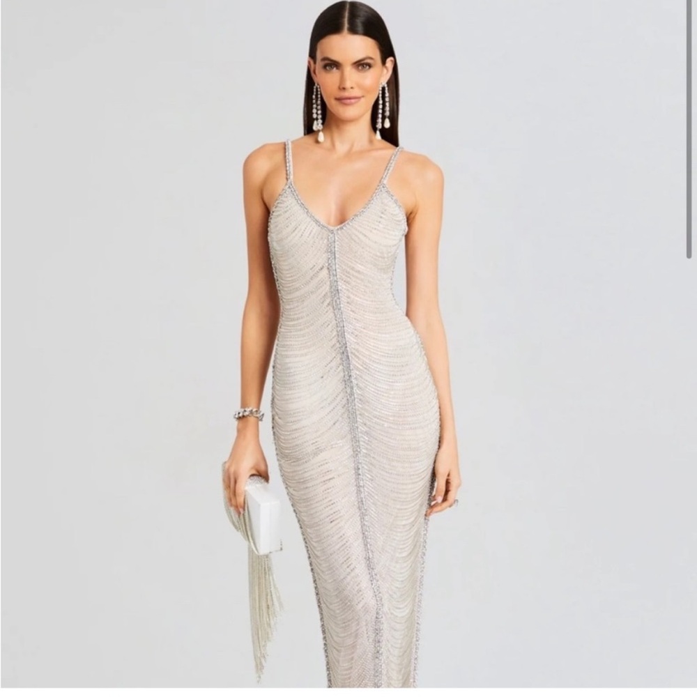 Retrofete Silver Irina Maxi Dress XXS